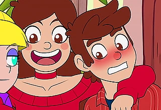 Gravity falls parody send up porn part 1 pussy licking increased by cowgirl dick riding