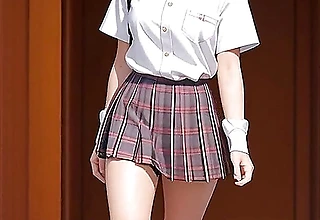 Eighteen Japanese student fucked by old supplicant - to the greatest sexual congress story