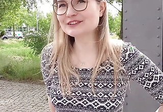 GERMAN SCOUT - Three skinny girls first life-span ffm Three-some at pickup in Berlin