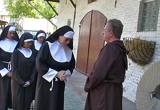 Nun loves fuck alfresco
