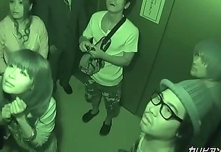 Emergency stop! Trapped down a hermetical elevator, she’s mercilessly gang-used hands down escape.