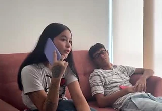 My neighbour takes advantage of my dim husband falling asleep to sneak in coupled with give me the best fuck of our lives