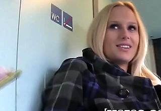 Mofos - Public Hurl Ups - Fuck in the Season Toilet cash reserves  Angel Wicky