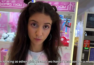 If you hit the promenade in the hoop 10 times - I'll let you cum inside me! - Creampie