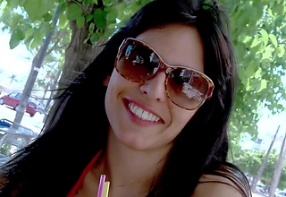 Fucking Greater than Make an issue of Beach With Make an issue of Superb Spanish Milf Raquel Abril Who Cums Like A Floosie