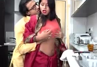 Huge Boobs Teen Indian Sheila comprehensive rough fucked apart from her Saheb ji