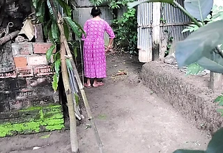 I see my aunty surface-active agent the yard, I hugged her and started fucking