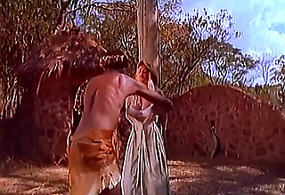 Blonde gets pounded by a very big cock in the lewd nature
